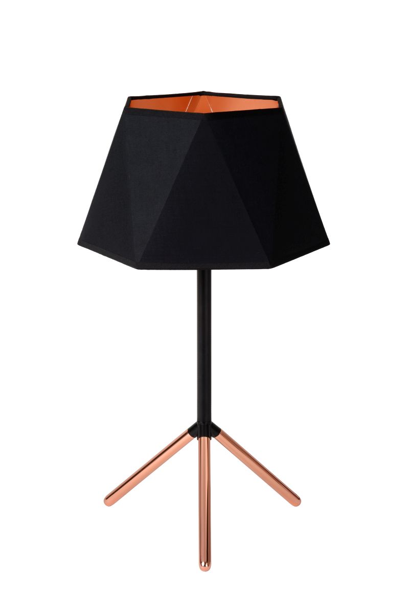 ALEGRO - Stolová lampa - E14 D32cm H57cm - čierna